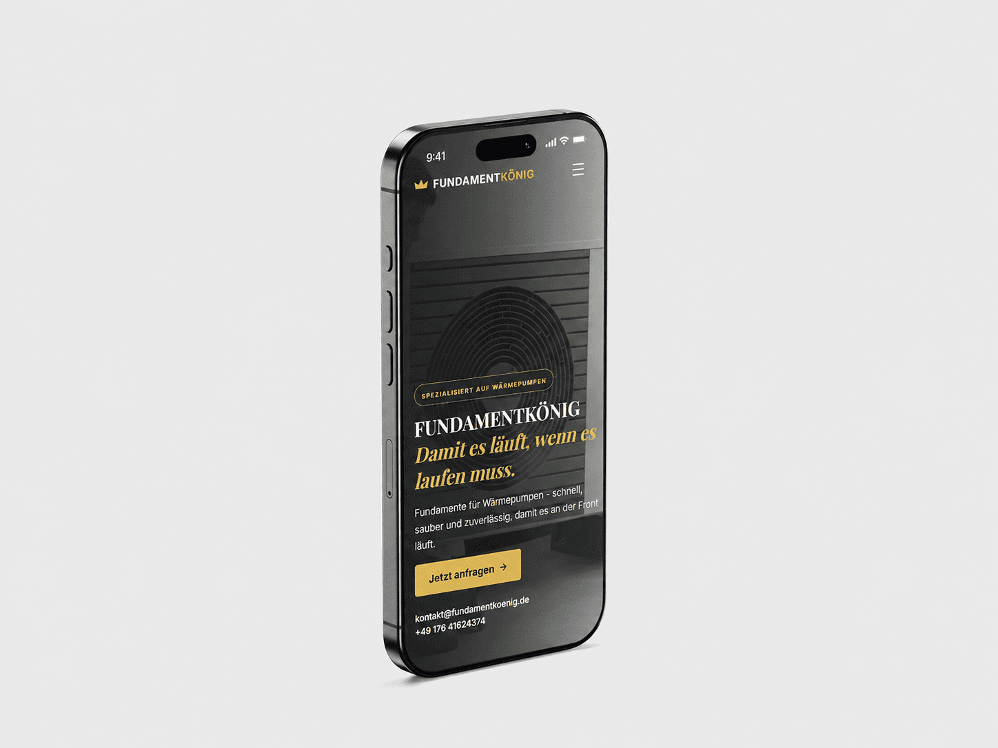 FundamentKönig — Die Website auf dem Handy