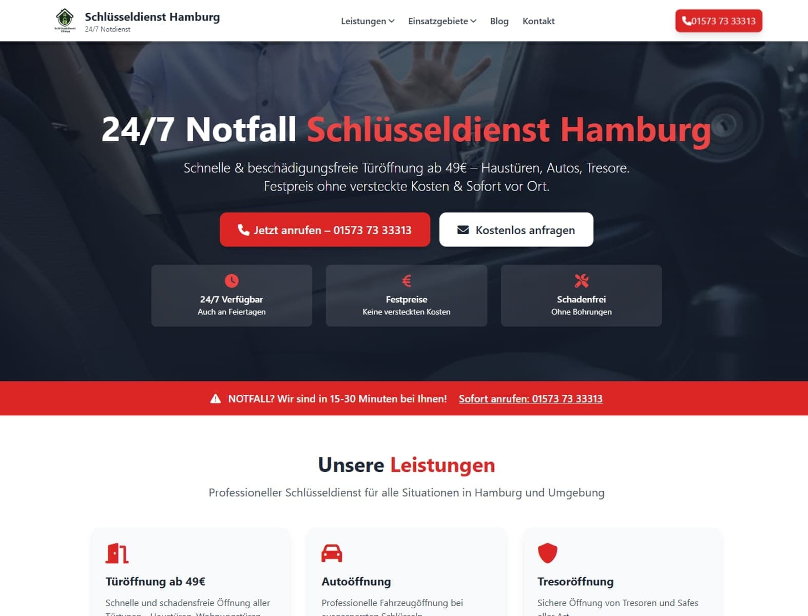 Schlüsseldienst Yilmaz — Website