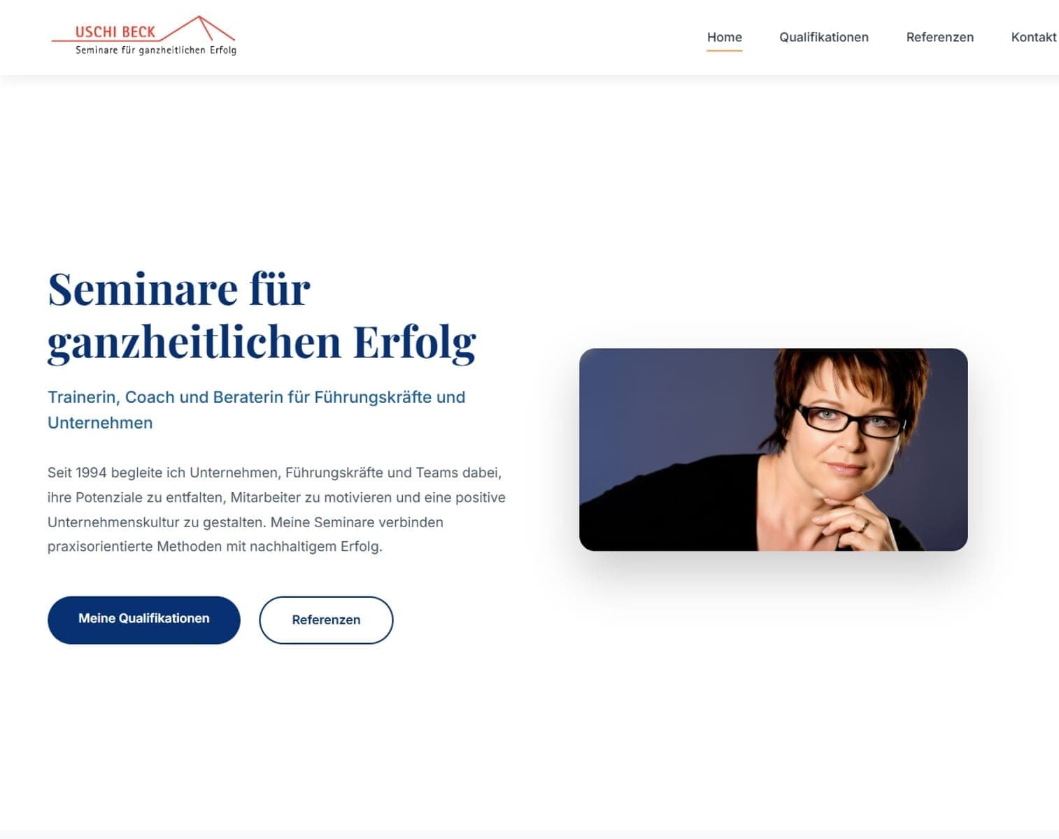 Uschi Beck — Website